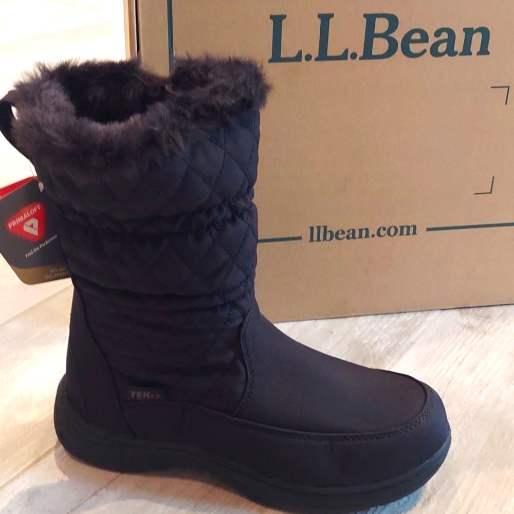 Women's LL Bean Primaloft Insulated Black Winter Boots *BRAND NEW IN BOX*